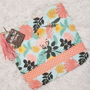 Matilda Jane Mint Floral Swim/Travel Pouch